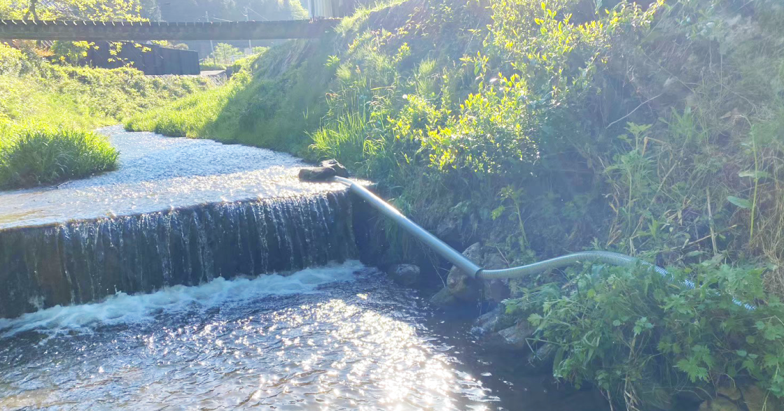 流れる川の様子